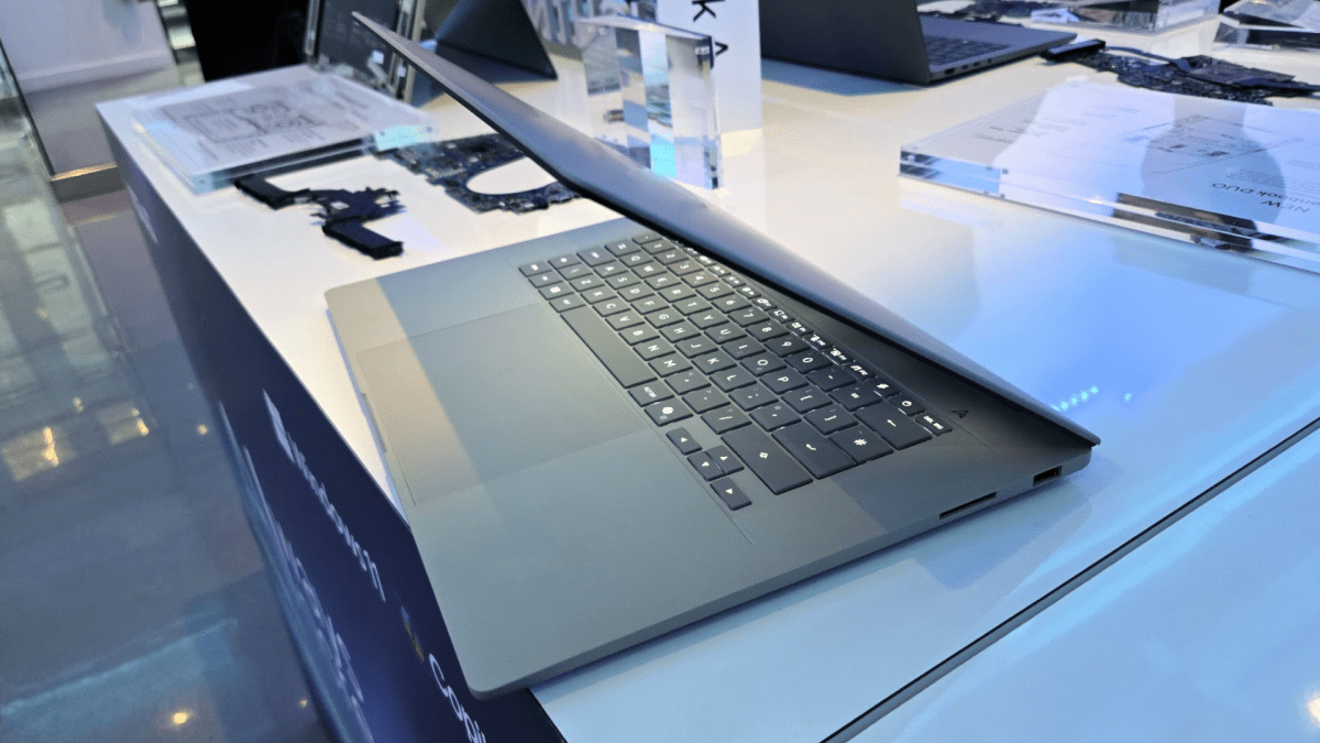 Asus Zenbook A14 laptop, right side 