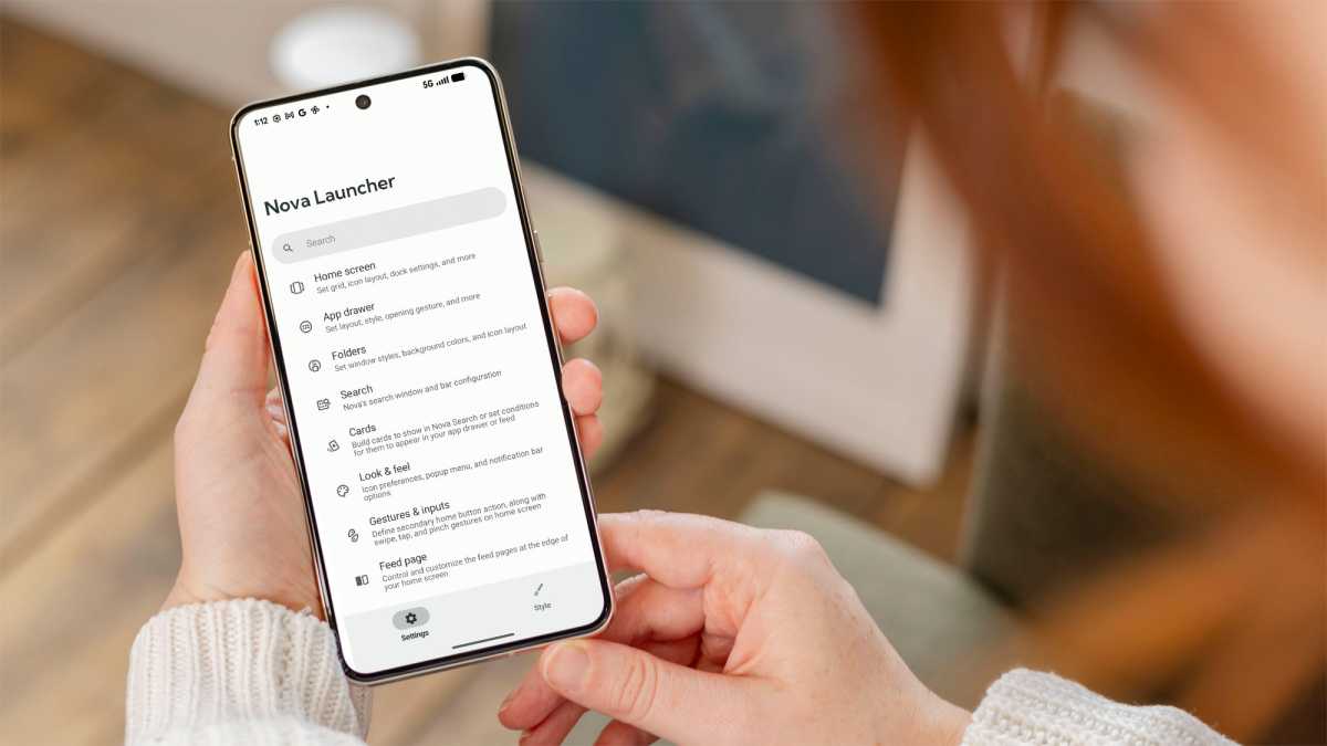 Nova launcher on an Android phone - 4