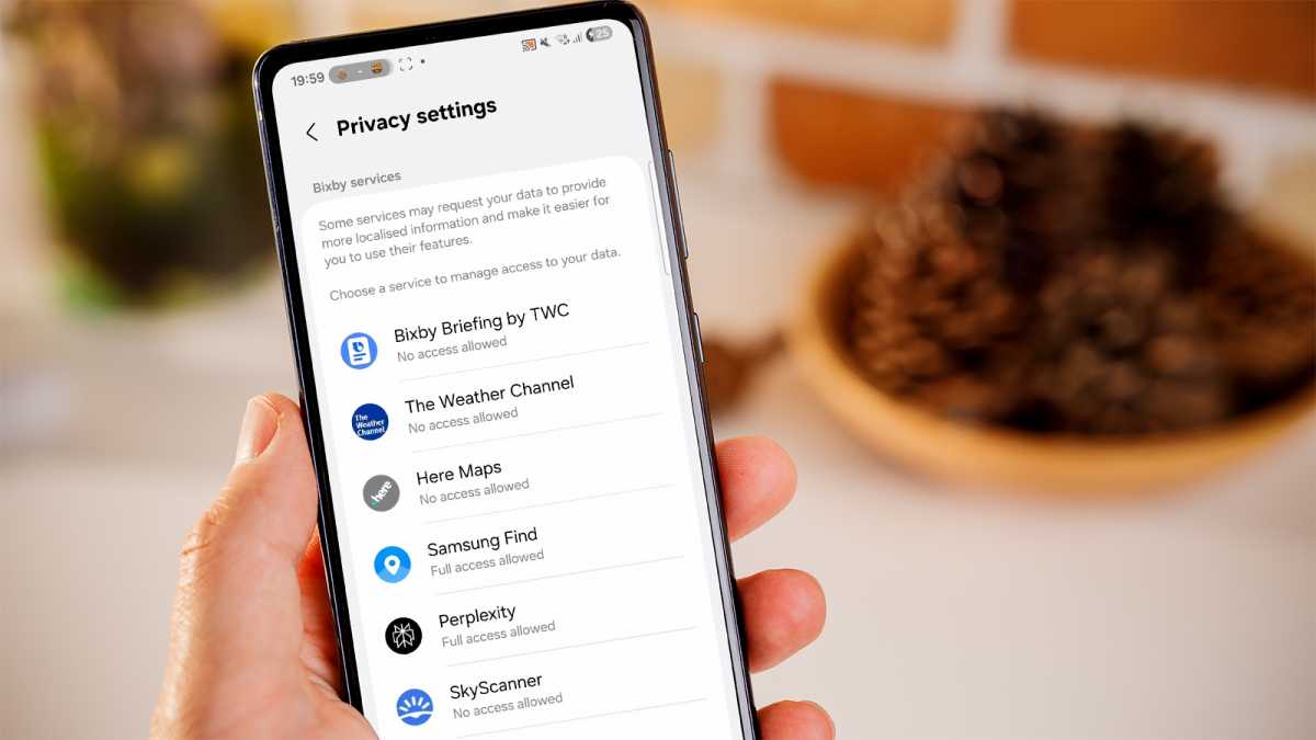 Samsung new Bixby integrations settings