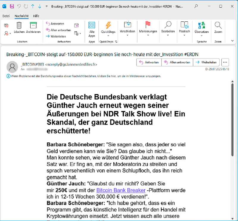Eine neue Masche krimineller Banden ist der betrügerische Handel mit Kryptowährungen. In diesem Zusammenhang ermittelt die ZCB derzeit gegen rund 3000 Cybertrading- Plattformen.