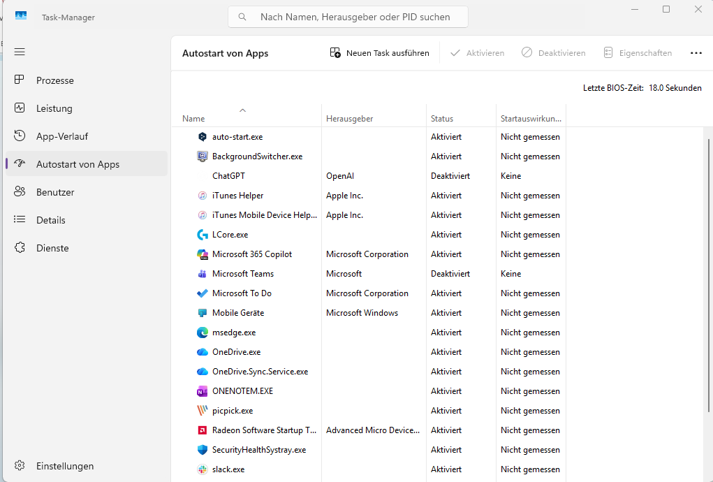 Taskmanager Windows 11