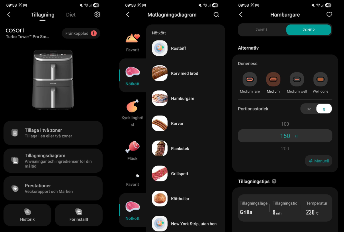 Cosori Turbo Tower app