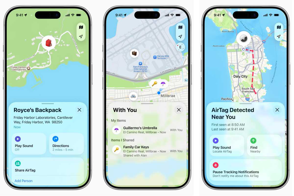 Apple AirTag Find My items