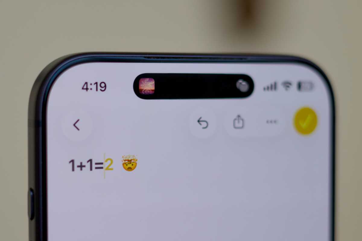 Cálculo matemático de notas de Apple