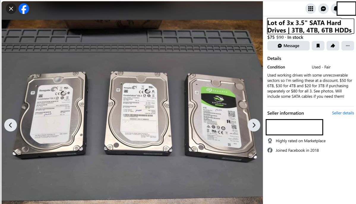 Facebook hard drives edited
