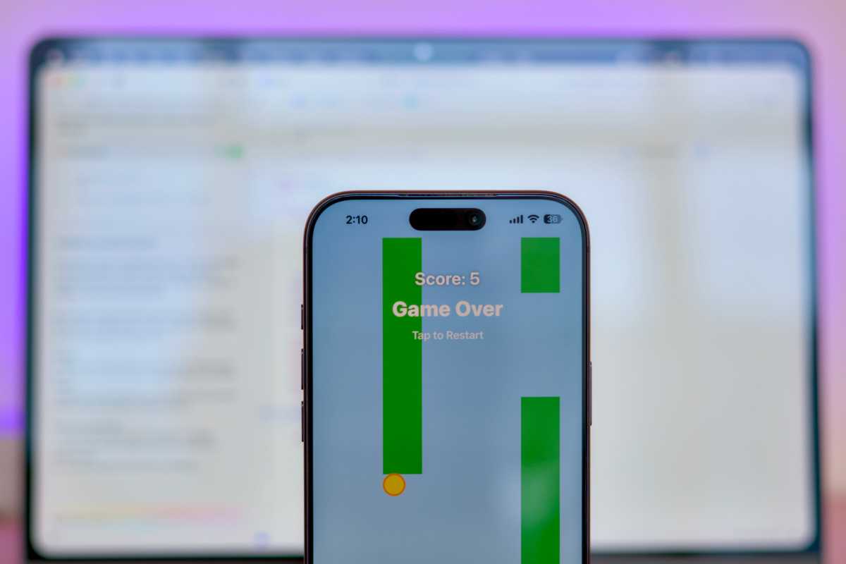 Clon de Flappy Bird en iOS creado con Xcode y Codex