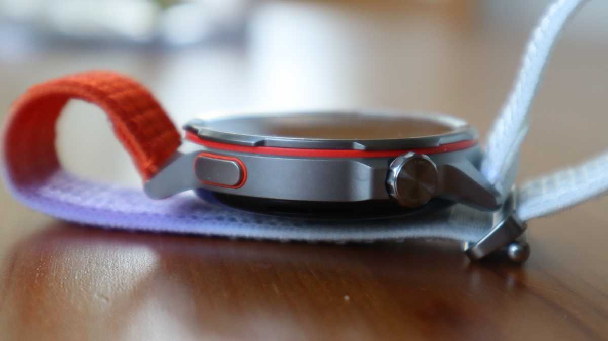 The side of the Huawei Watch GT Runner 2