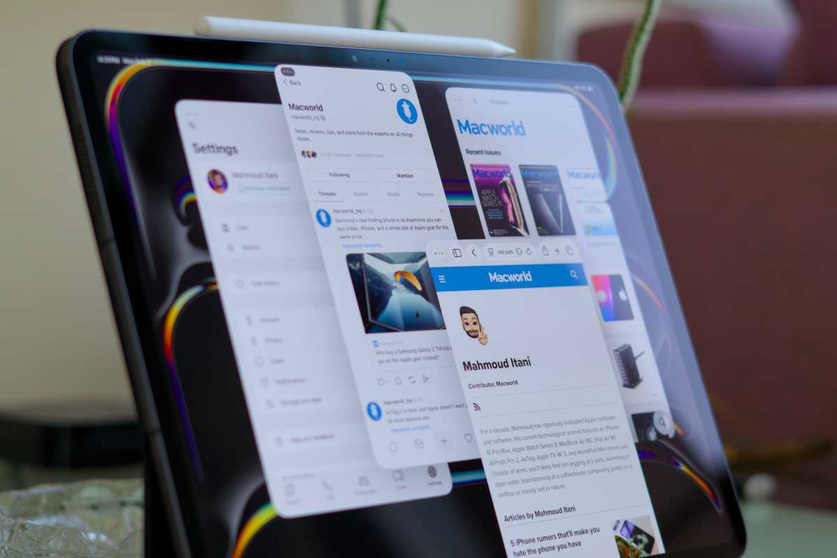 Multitasking on iPad Pro M4