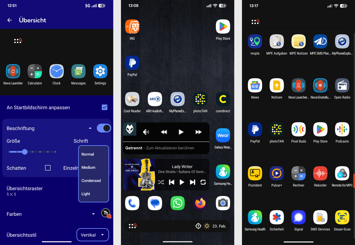 Klick für Vollbild-Ansicht 🔍 Nova Launcher Screenshots