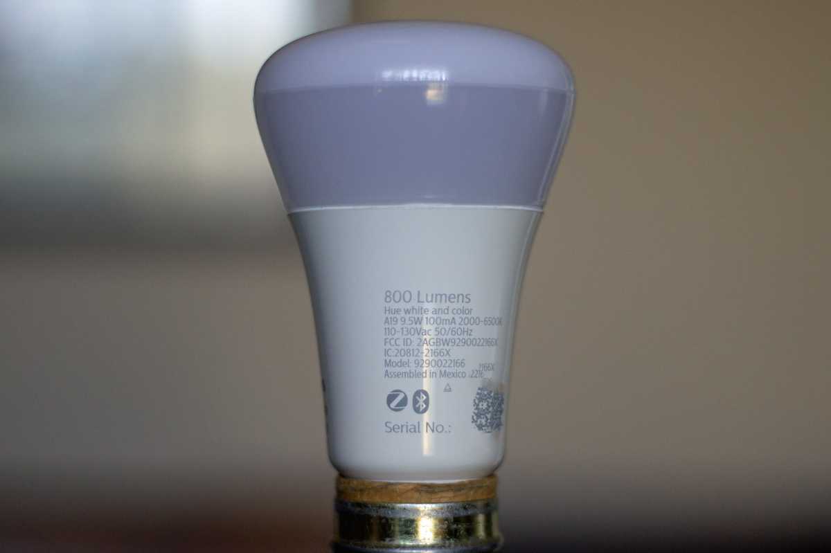 Philips Hue White and Color Ambiance A19 smart bulb Zigbee and Bluetooth