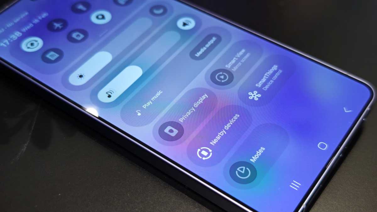 Samsung Galaxy S26 Ultra Privacy Display quick setting