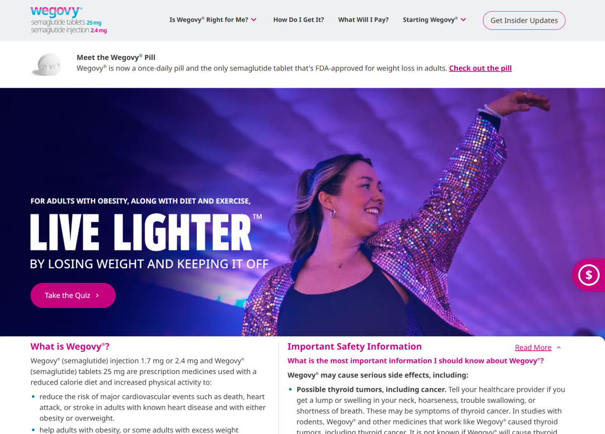 Wegovy weight loss pill