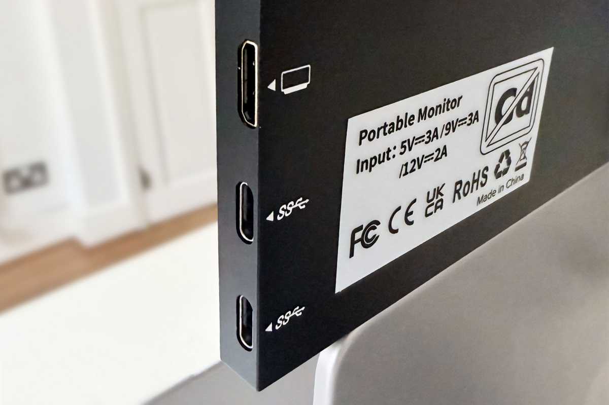 UPerfect UColor O2 16 10 Monitor 16 Inch Portable 3K OLED Display 120Hz ports