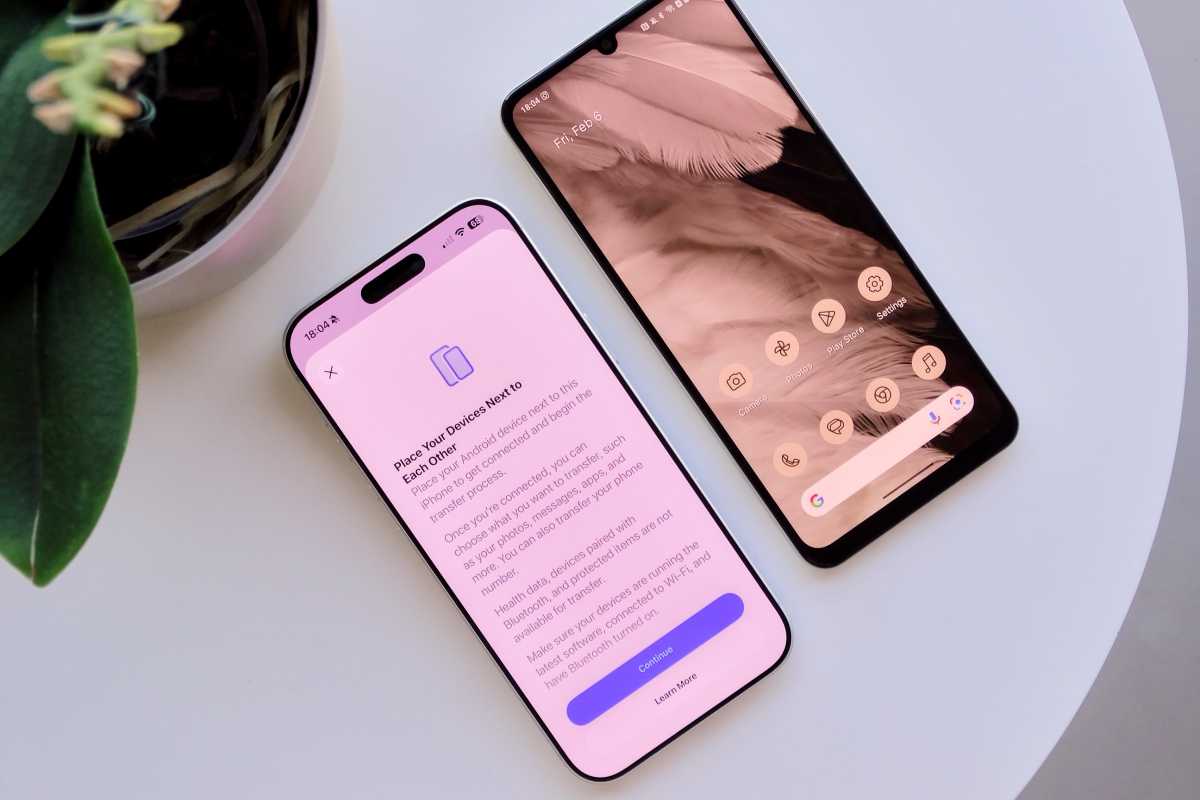 iPhone to Android transfer screen in iOS 26.2