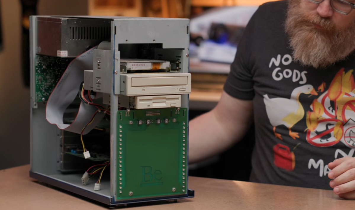 BeBox case LEDs (Will Smith in the background)