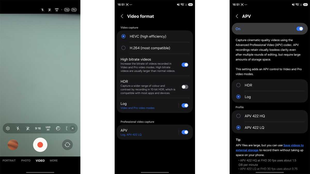 APV video screenshot s26 ultra