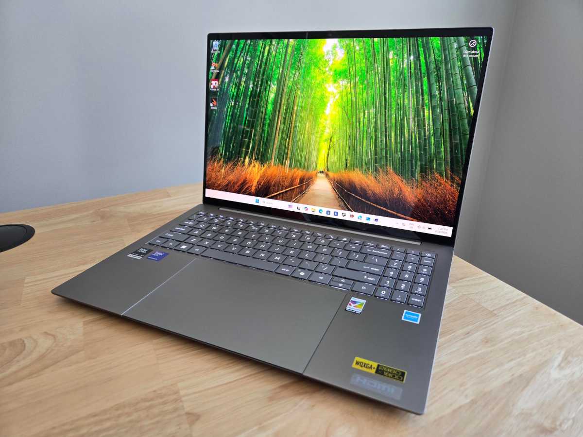 Acer Swift 16 AI angled