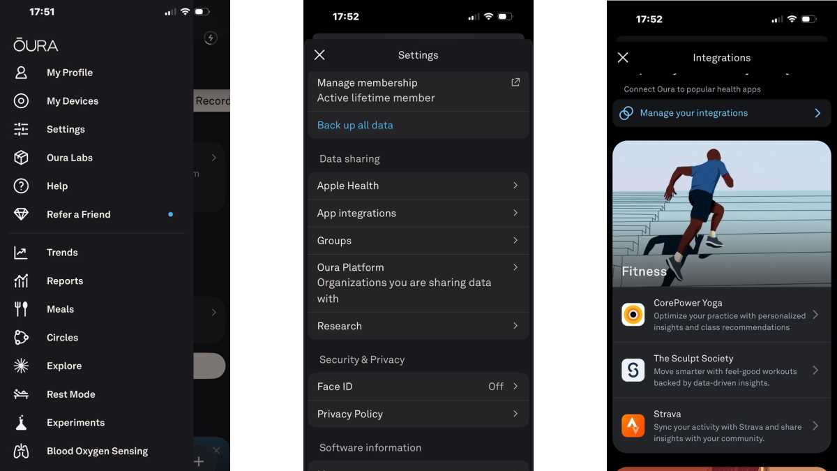 Oura app integrations