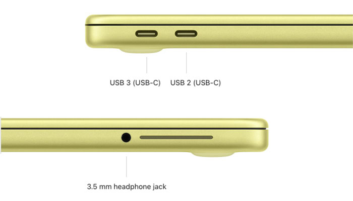 Apple Macbook Neo Tech Specs ports