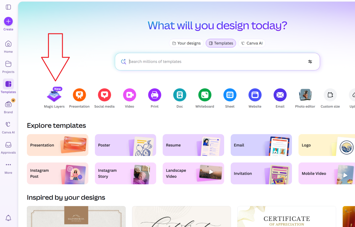 Canva Magic Layers template