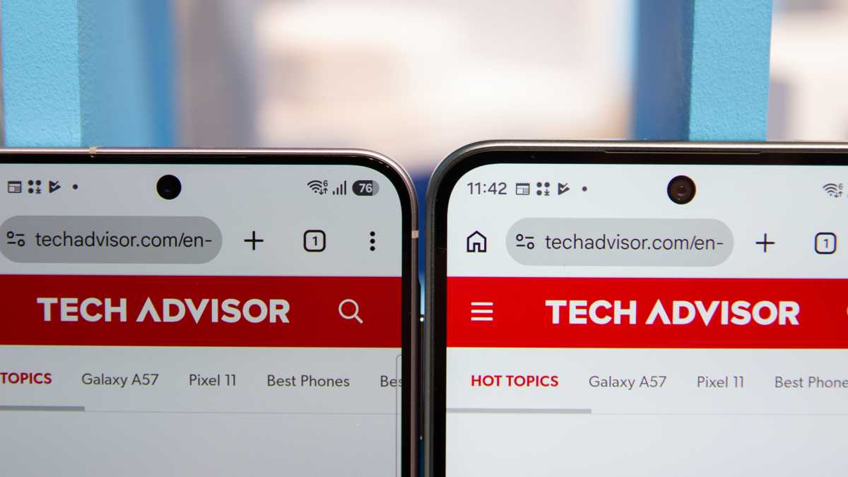 Samsung Galaxy A57 and A37 bezels