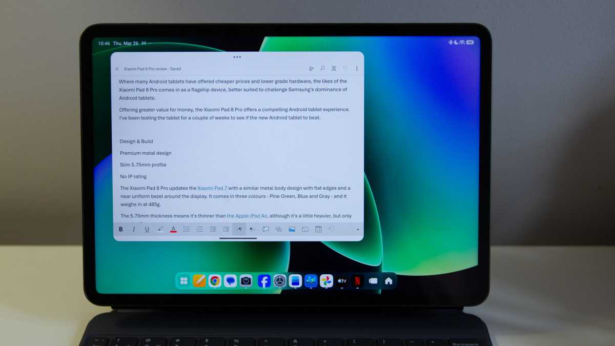 Xiaomi Pad 8 Pro workstation mode