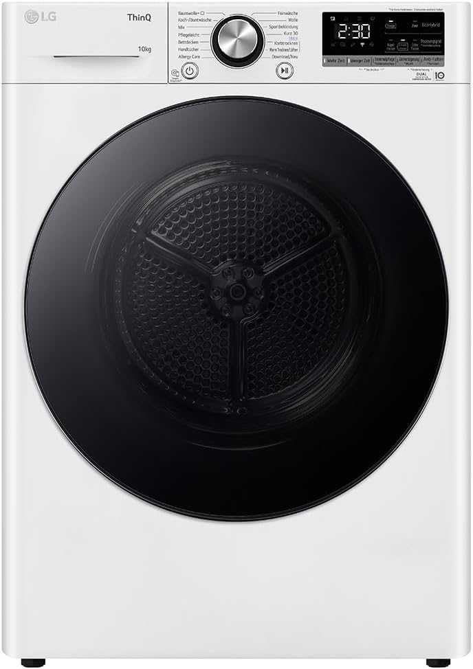 LG V9AYXT, Trockner, 10 kg, Wärmepumpentrockner
