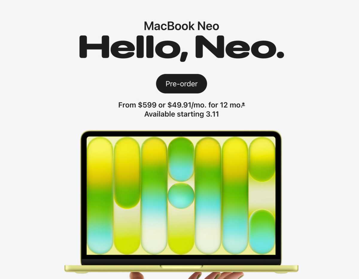 MacBook Neo font