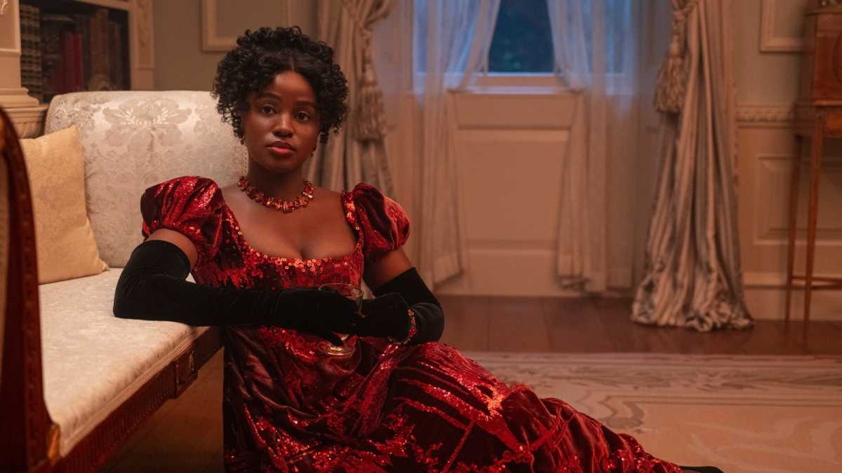 Masali Baduza as Michaela in episode 405 of Bridgerton