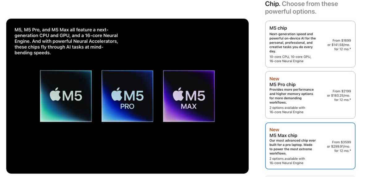 New Apple MacBook Pro in Apple Store