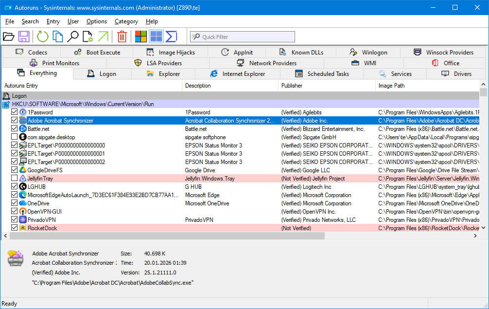 Win11 aufraeumen p04 08 Autoruns