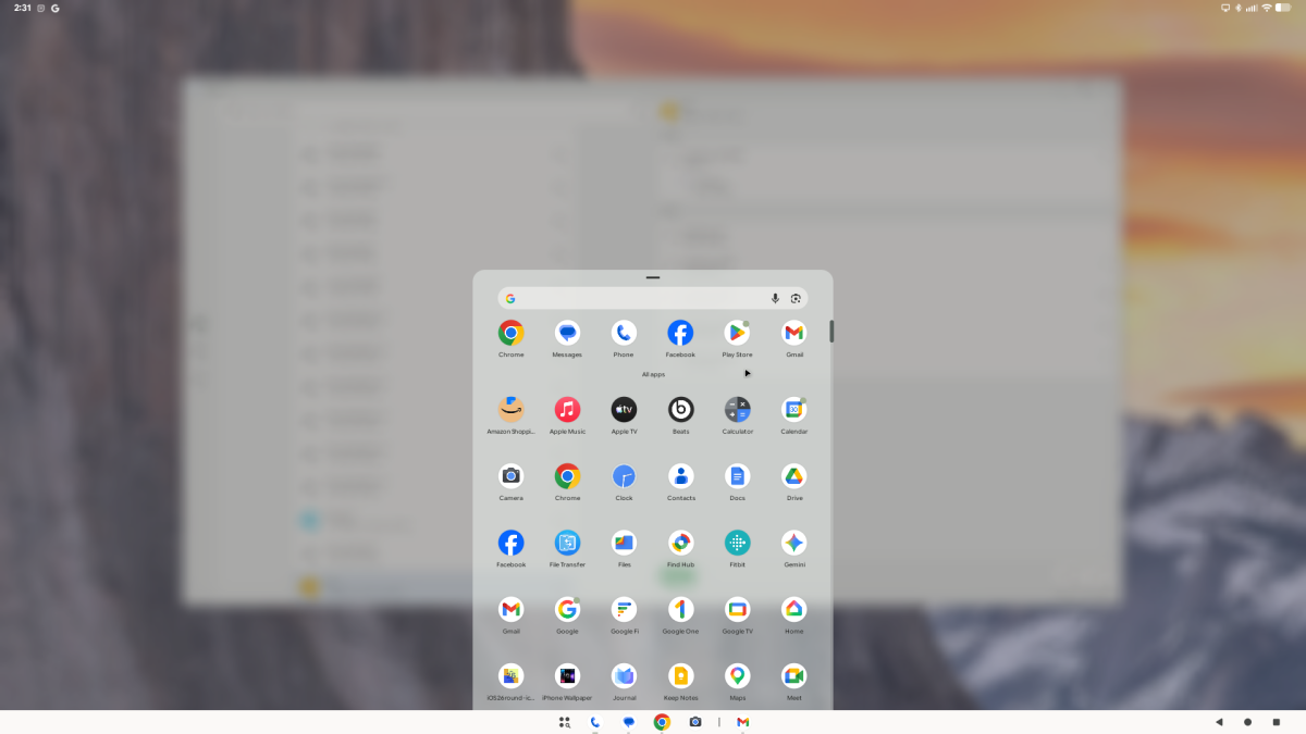 Apps run smoothly on Android Desktop
