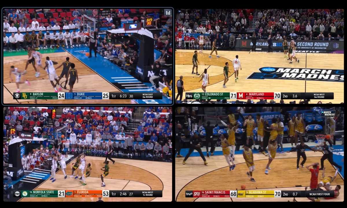 DirecTV March Madness multiview