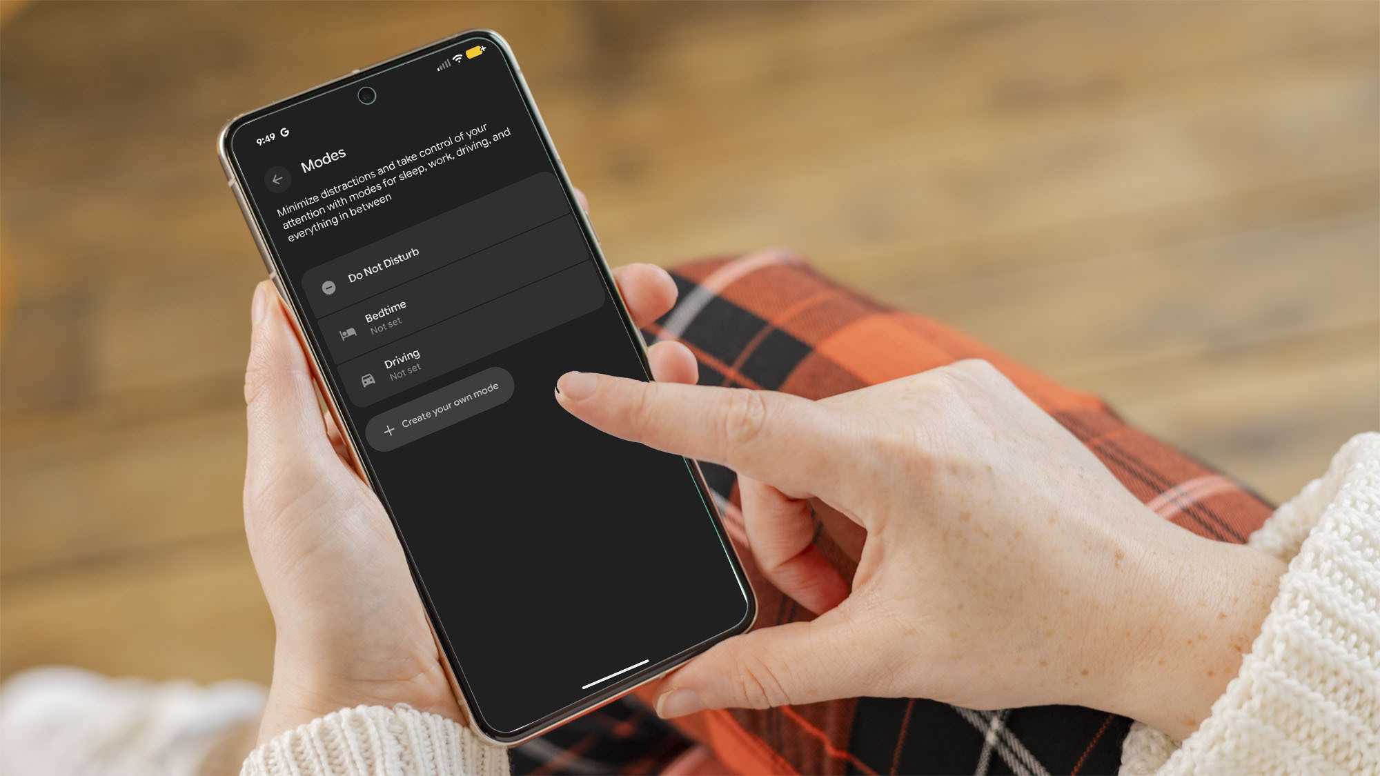 Do not disturb mode on an Android