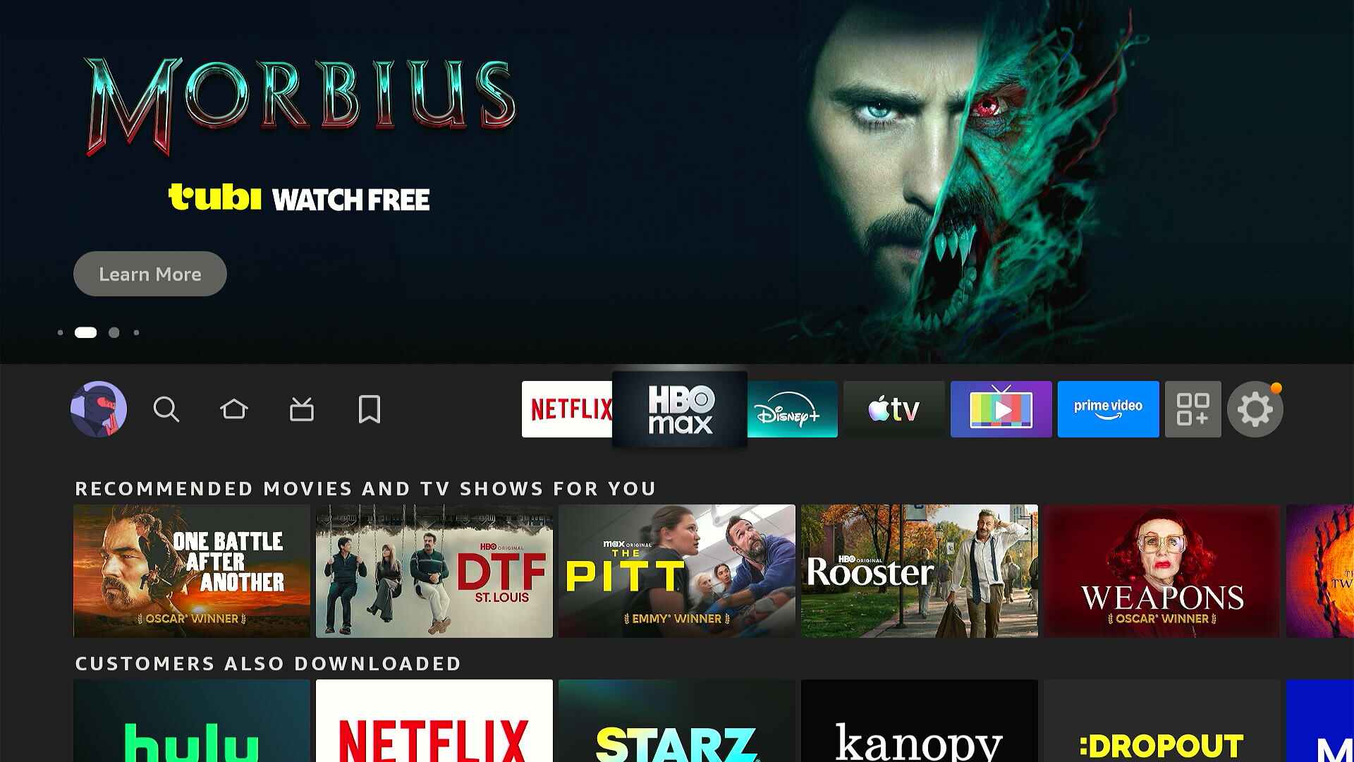 Fire TV old interface favorite apps