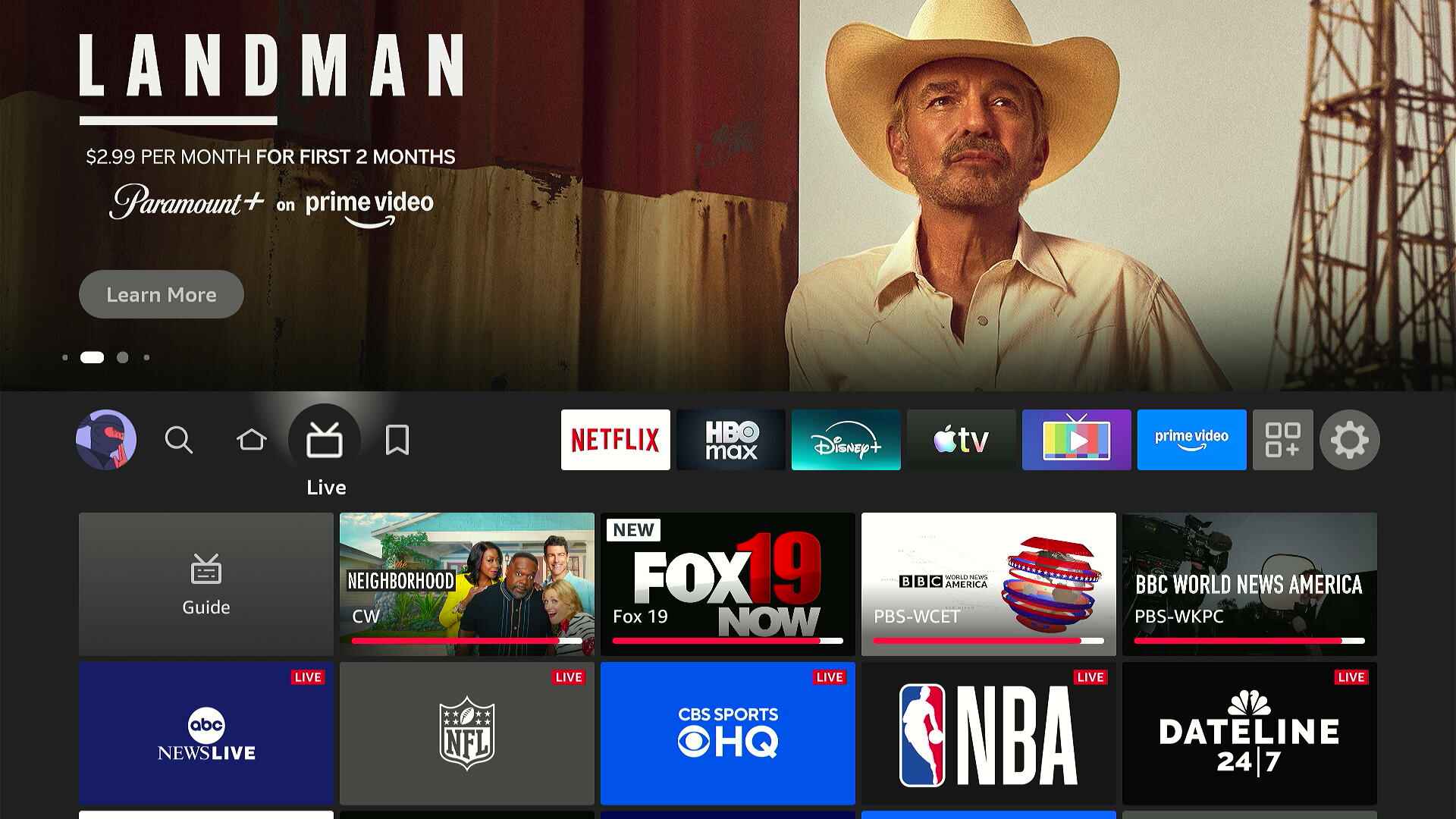Amazon nav bar old UI