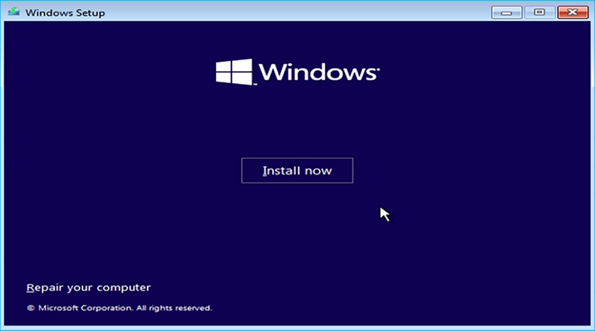 fresh install windows 2