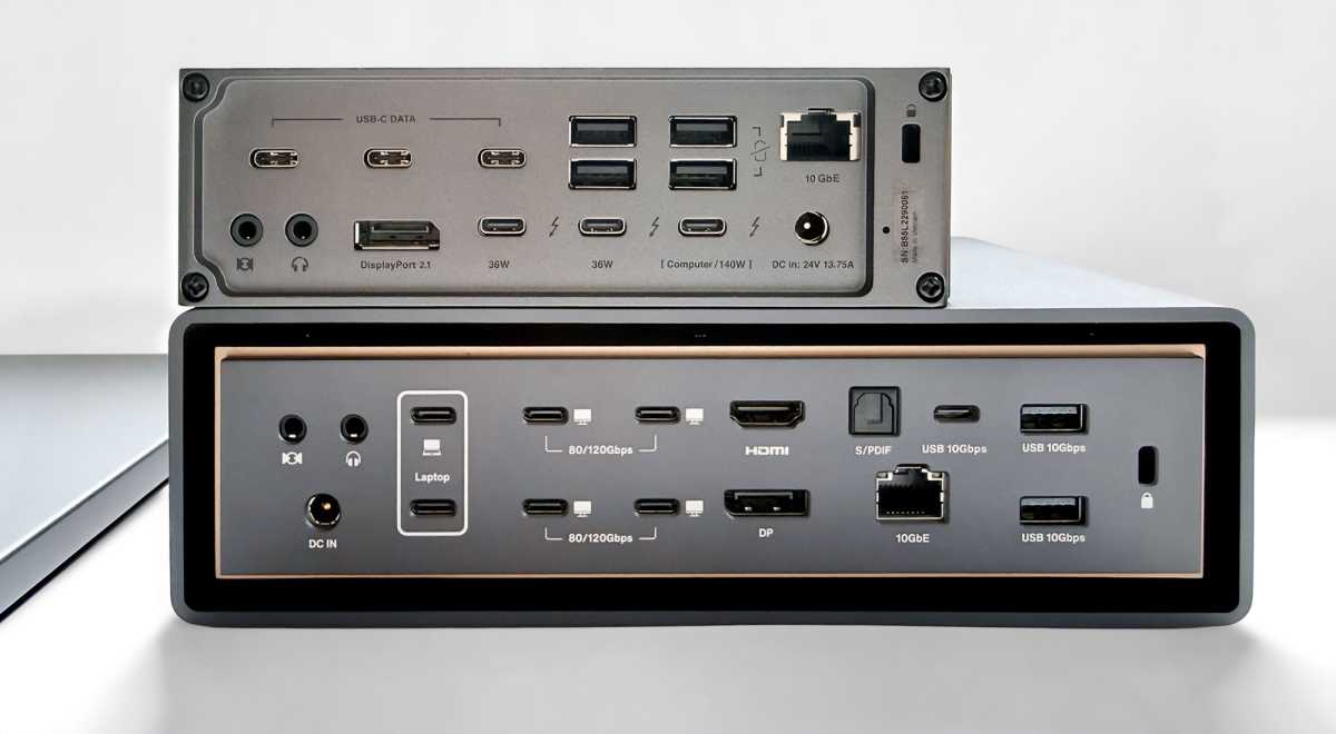 iVanky FusionDock Ultra vs CalDigit TS5 Plus ports