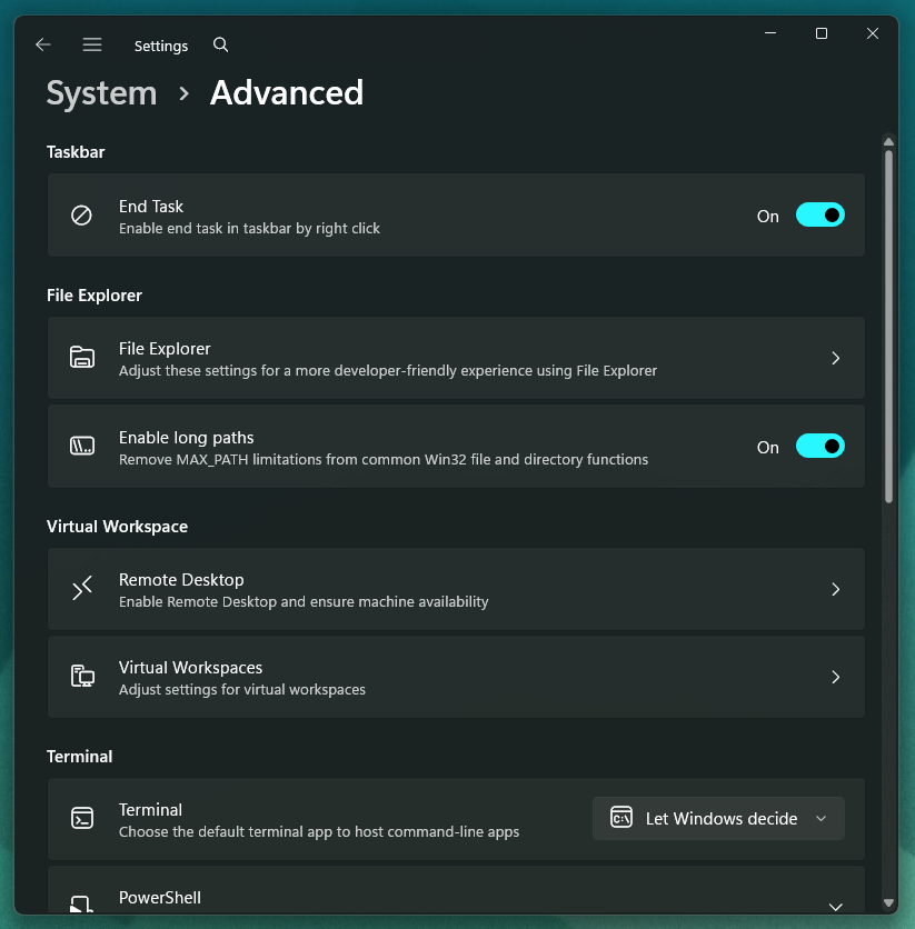 Windows System menu with "End Task" highlighted