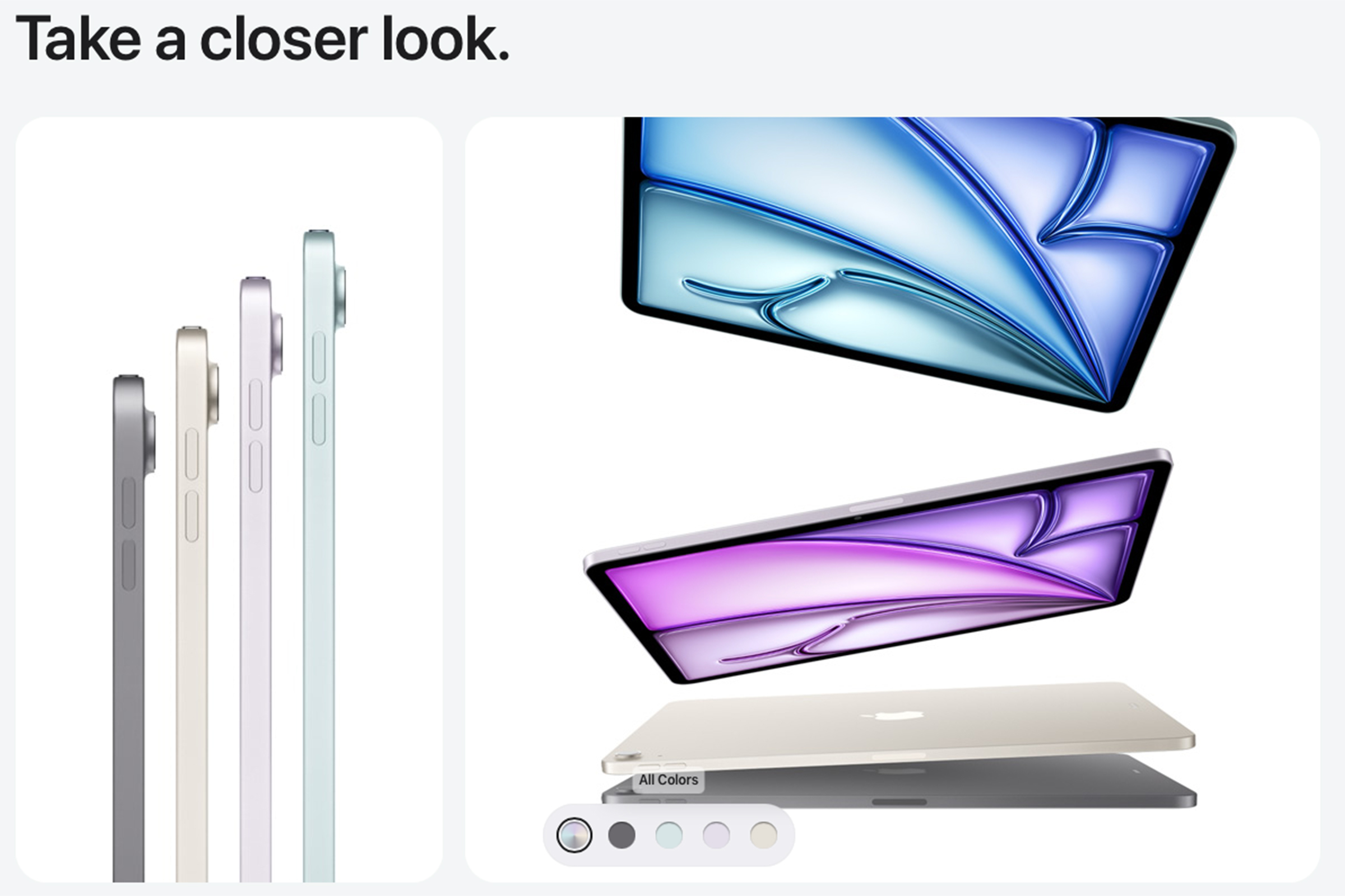 apple website for m4 ipad air