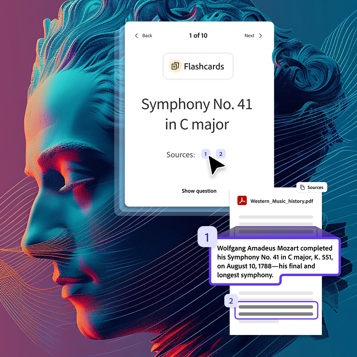 Adobe Acrobat Student Spaces flash cards