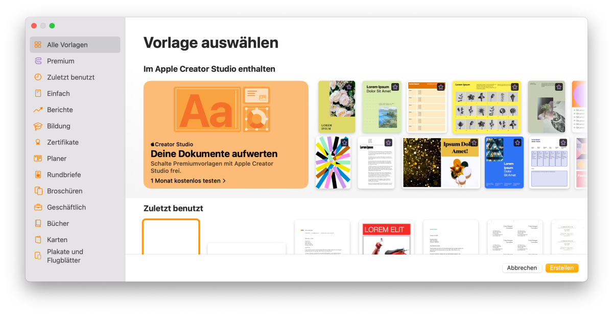 Pages, Numbers und Keynote aus dem Mac App Store entfernt