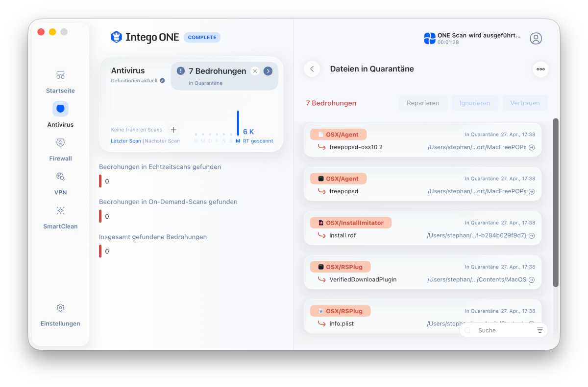Intego One im Test: Funktionsreicher Virenscanner für Mac-Anwender
