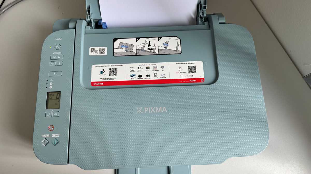 Canon Pixma TS3752i im Test - Bedienpanel