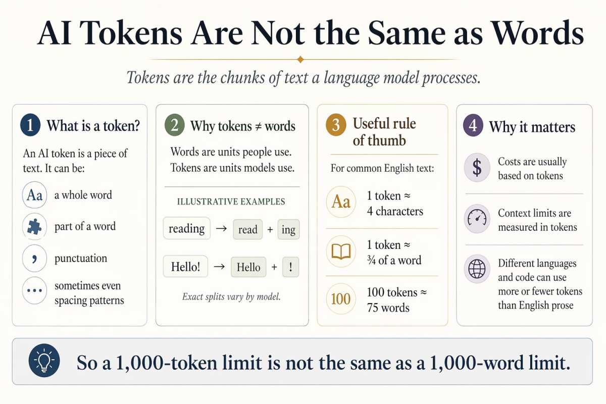 ChatGPT AI token infographic