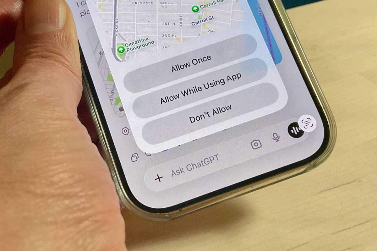 ChatGPT location settings
