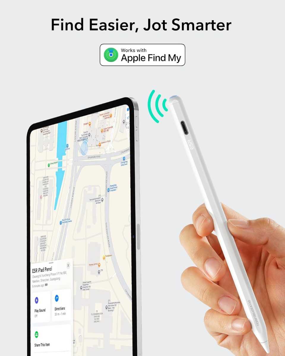 Apple Pencil Alternative mit “Wo ist?”-Funktion: ESR-Stift für 28 Euro
