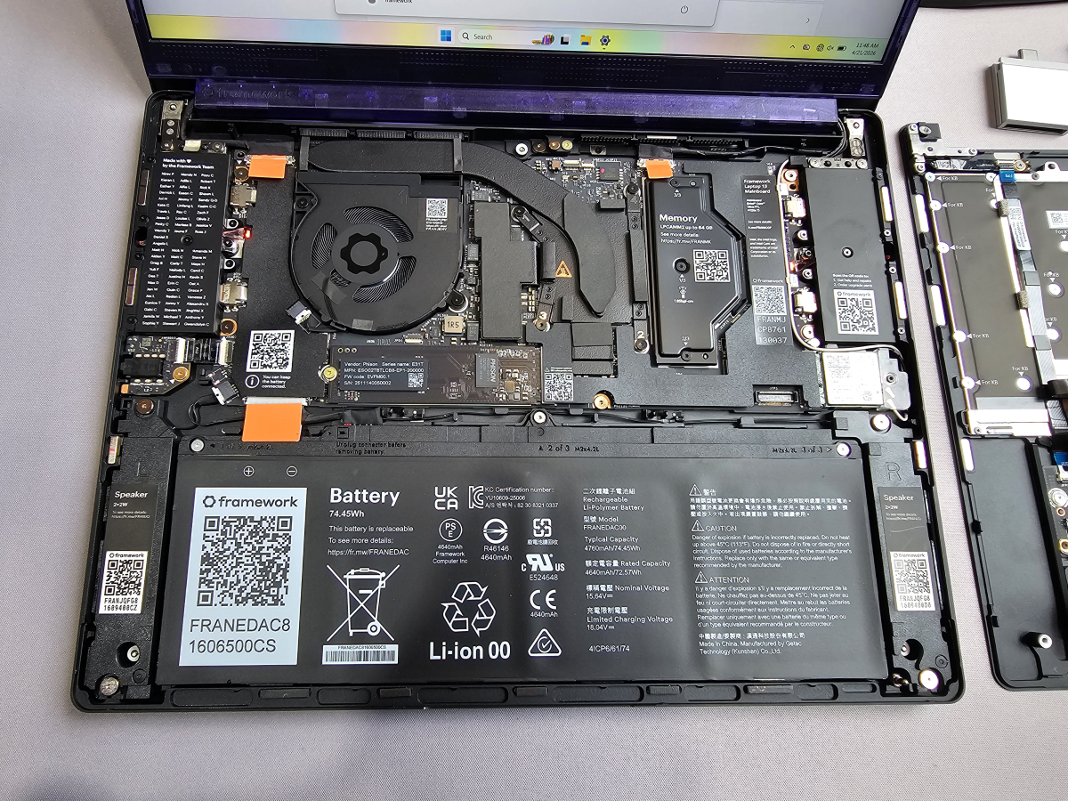 Framework Laptop 13 Pro interior copy