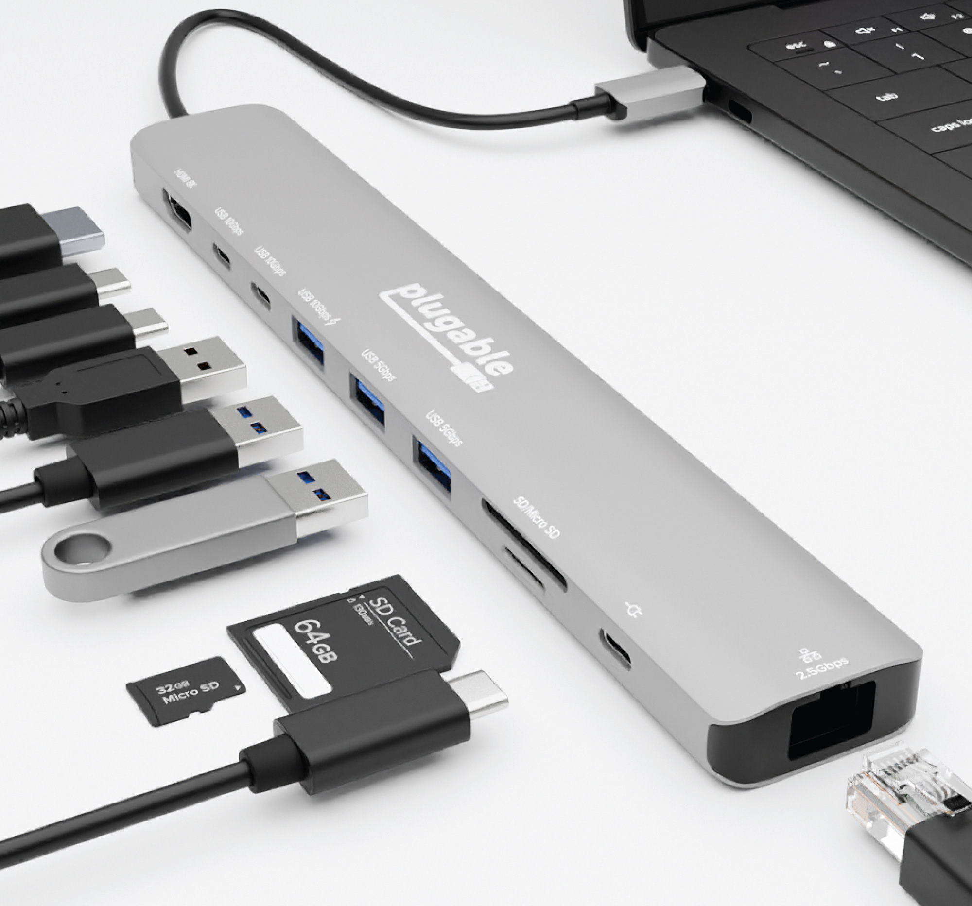 Plugable 10-in-1 USB-C Hub (USBC-10IN1E) - Best pro-level 10Gbps USB-C hub