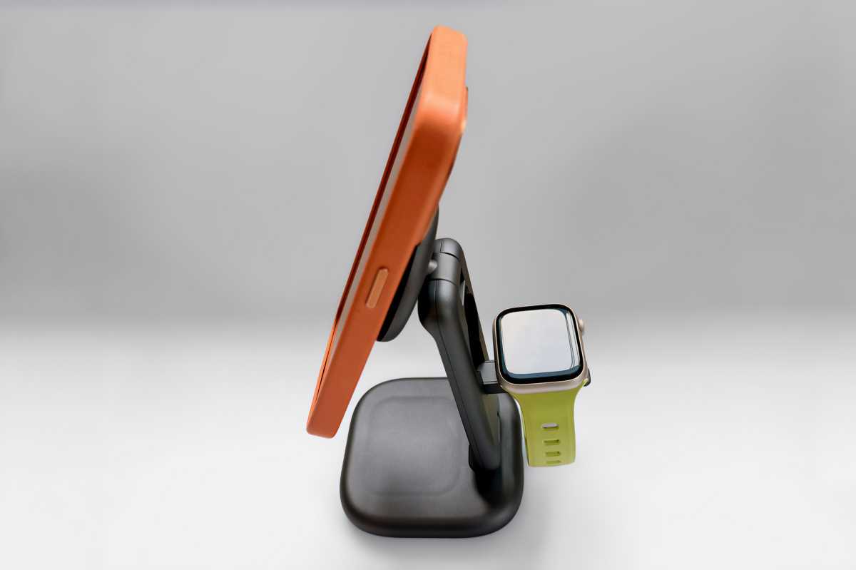 Satechi 3 in 1 Foldable Wireless Charging Stand with Qi2 25W side